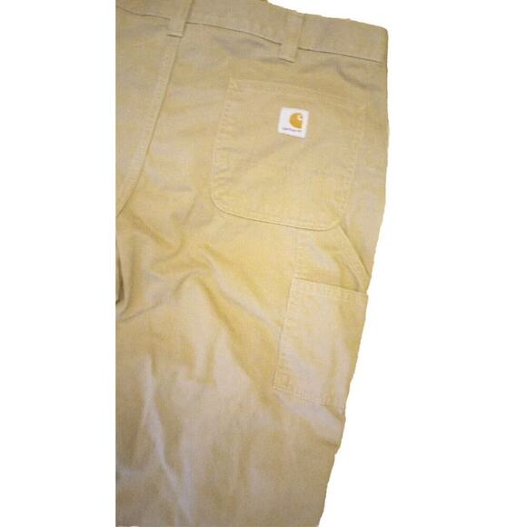 Carhartt Men’s Utility pants Sz 39x32 Tan Work Jeans Carpenter Pant - Picture 5 of 6